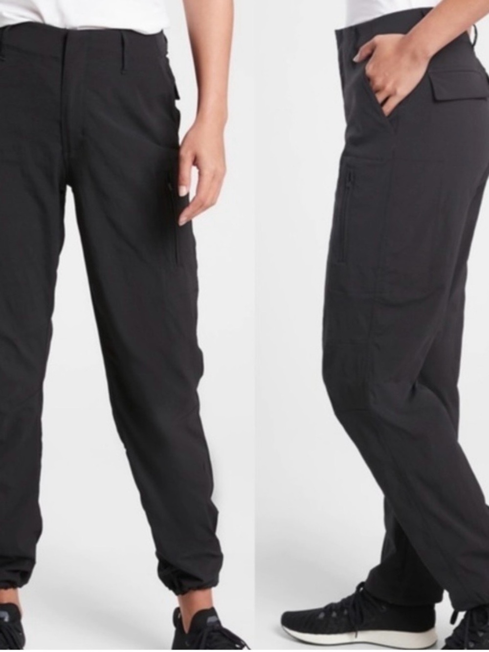 Athleta Trekkie Utility Cargo Pant in Black